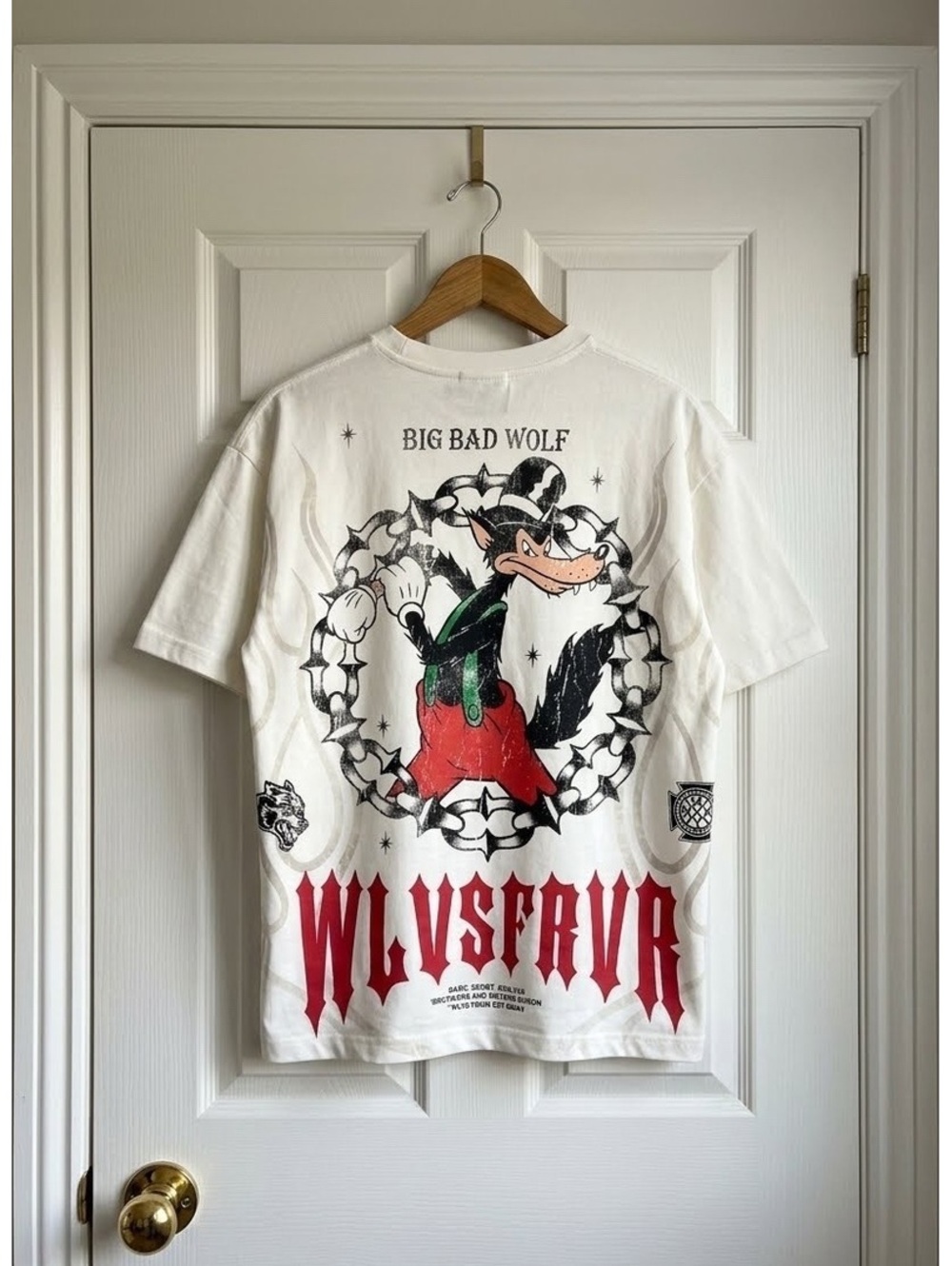 Darc Sport x Big Bad Wolf Forever Premium OS Tee in Cream